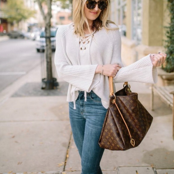 Louis Vuitton Artsy MM Monogram Shoulder Bag Tote Purse (GI4181) - Picture 12 of 14